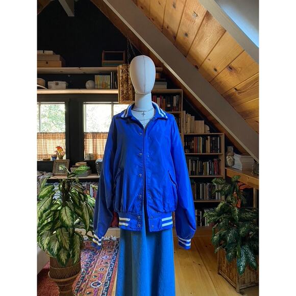 Vintage Bomber Jacket Blue - Picture 14 of 14